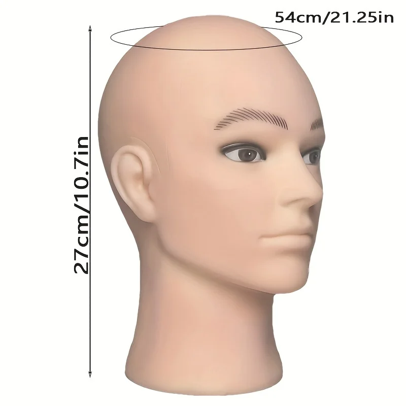 رأس عارضة أزياء أصلع للبالغين للشعر والجمال - مثالية للشعر المستعار والعرض والقبعات والنظارات #4