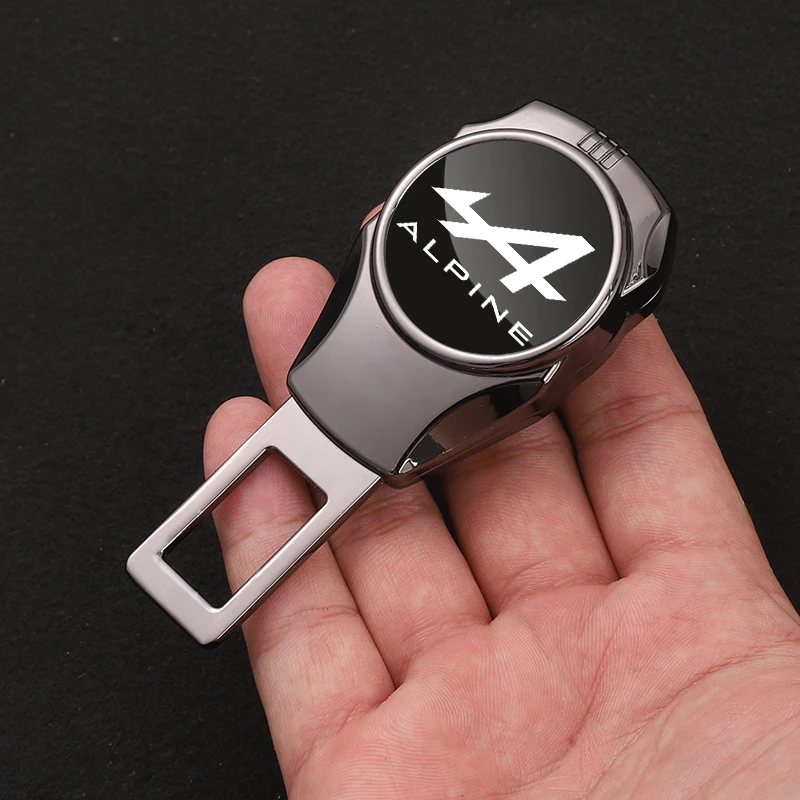 مشبك حزام الأمان الداخلي للسيارة، تمديدات معدنية، ملحقات السيارة لجبال الألب #5