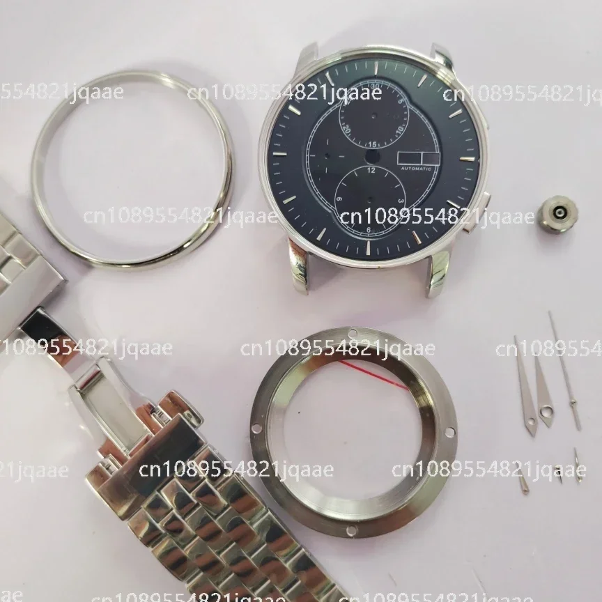 7750، M8607، إكسسوارات الساعة، هيكل من الفولاذ المقاوم للصدأ بمرآة الياقوت #3