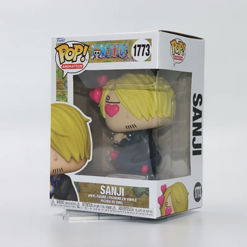 Original Funko Pop One Piece Sanji Action Anime Figur Vinyl Figur Figur Modell Spielzeug Geschenk für Kinder Sammeln Schreibtisch Dekor