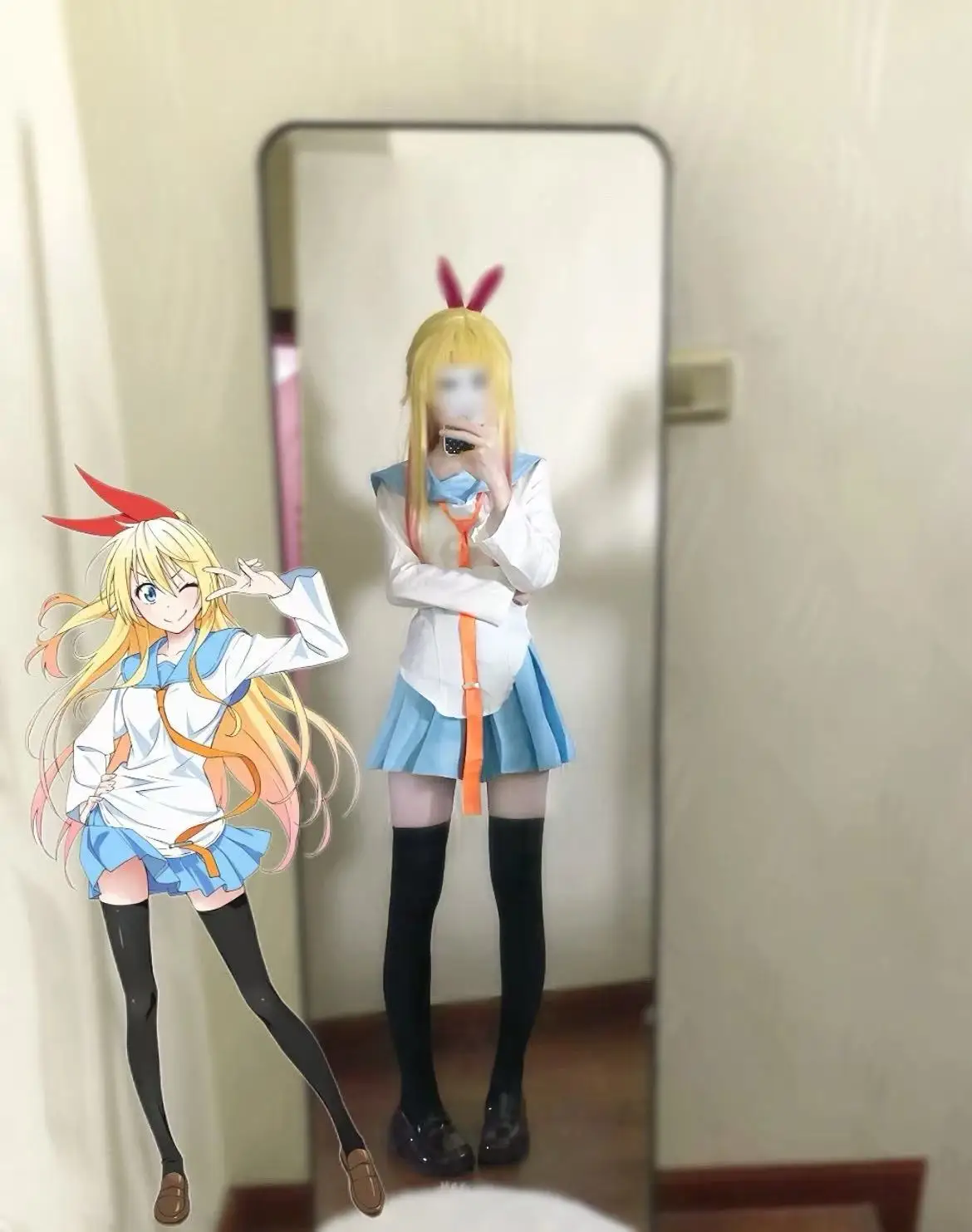 

Anime Inspired JK/Sailor Uniform Cosplay Set - Nisekoi (Chitoge Kirisaki & Kosaki Onodera)