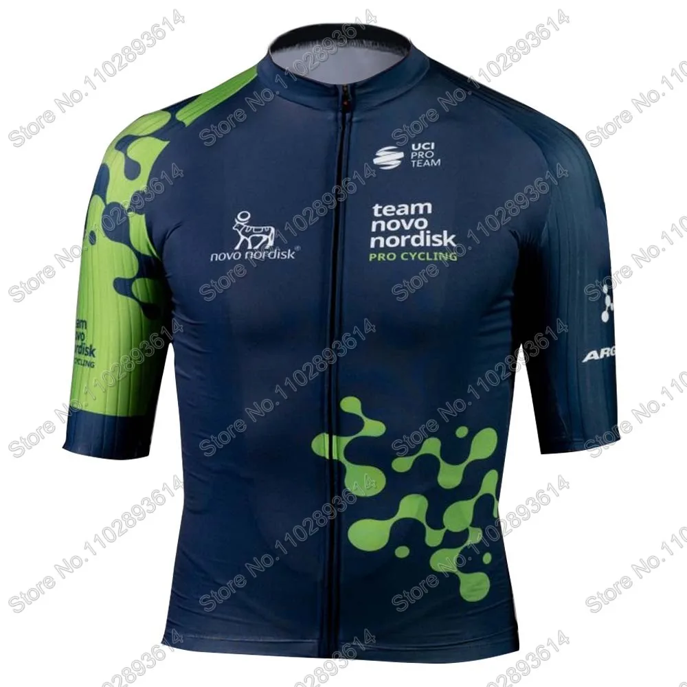 Team Novo Nordisk 2024 Green Cycling Jersey Set Mens USA Short Sleeve Clothing Road Bike Shirts Suit Bicycle Bib Shorts MTB Wear