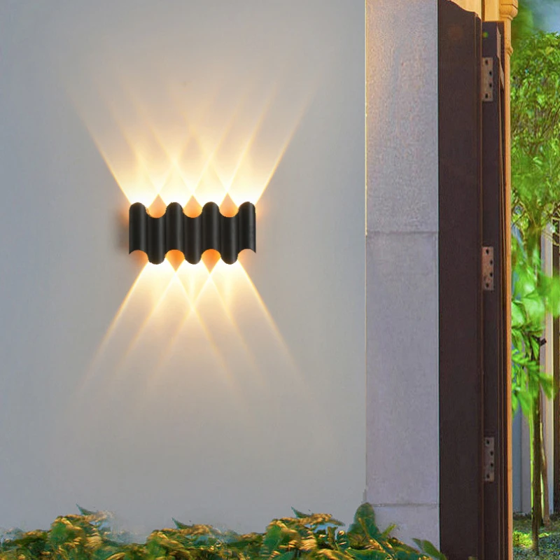 

Led Lights Outdoor Wall Lamp Waterproof Up and Down Luminous Lighting Garden Decoration Wall Light Living Room Court Porch Light