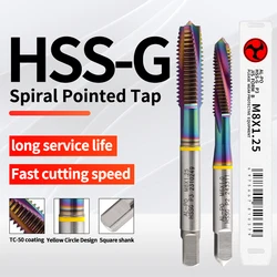 BOSS TAPS HSS-G JIS Standard Spiral Pointed Tap M2 M2.5 M3 M4 M5 M6 M7 M8 M10 M12 Machine Screw Thread Taps For Stainless Steel