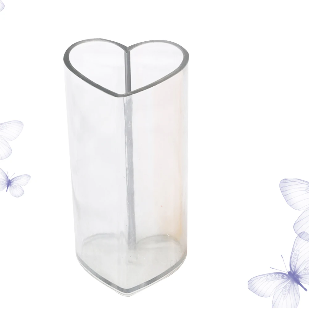 

Heart Shape Mold Set Acrylic Nonstick Easy Clean DIY Aromatherapy Heart Shape C Mold Tealight Gifts Wax Oil Cooling