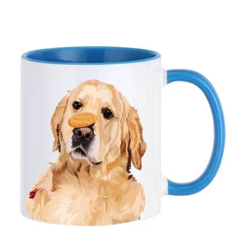 

Golden Retriever Mugs Love Cookies Dog Cups Diswasher Coffee Mugen Coffeeware Home Decal Funny Gift Idea Pet Lover Drinkware