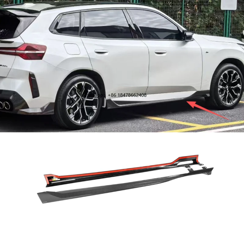 

G45 High Quality SQ Style Carbon Fiber Side Skirt Body Kit for 2025+ New X3 G45 Dry Carbon Fiber Side Skirt Car Accessories