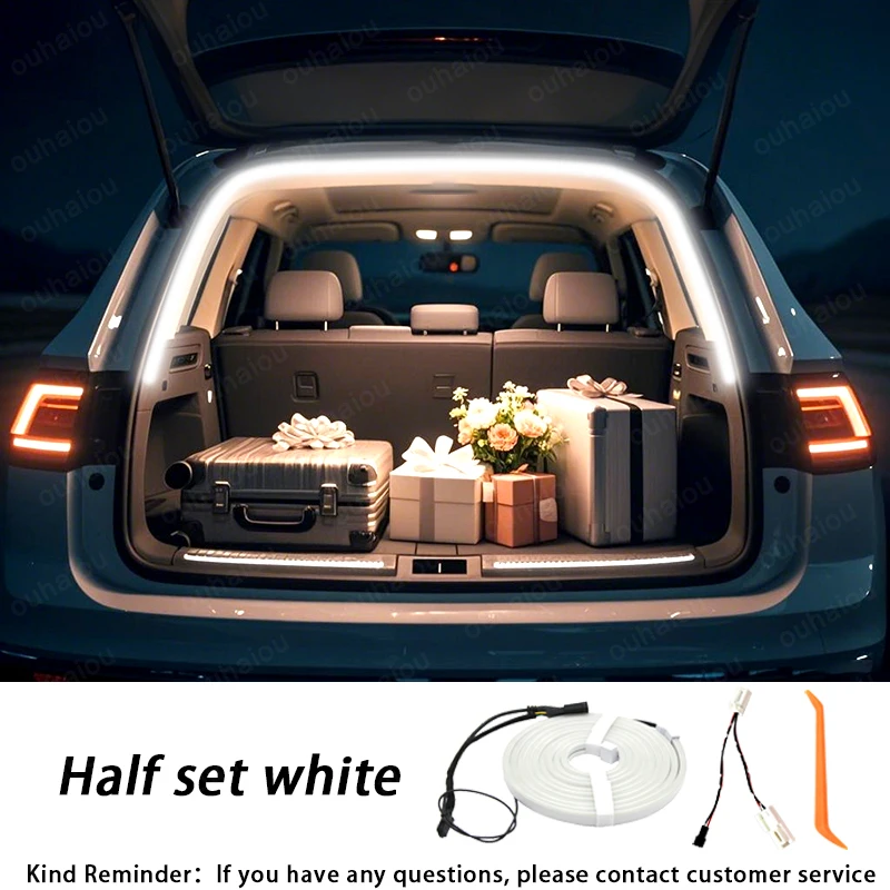 For Volkswagen Tiguan L/Pro Car Trunk Ambient Light Strip Led Non-Destructive Installation Modified Tailgate Decorative Lamp
