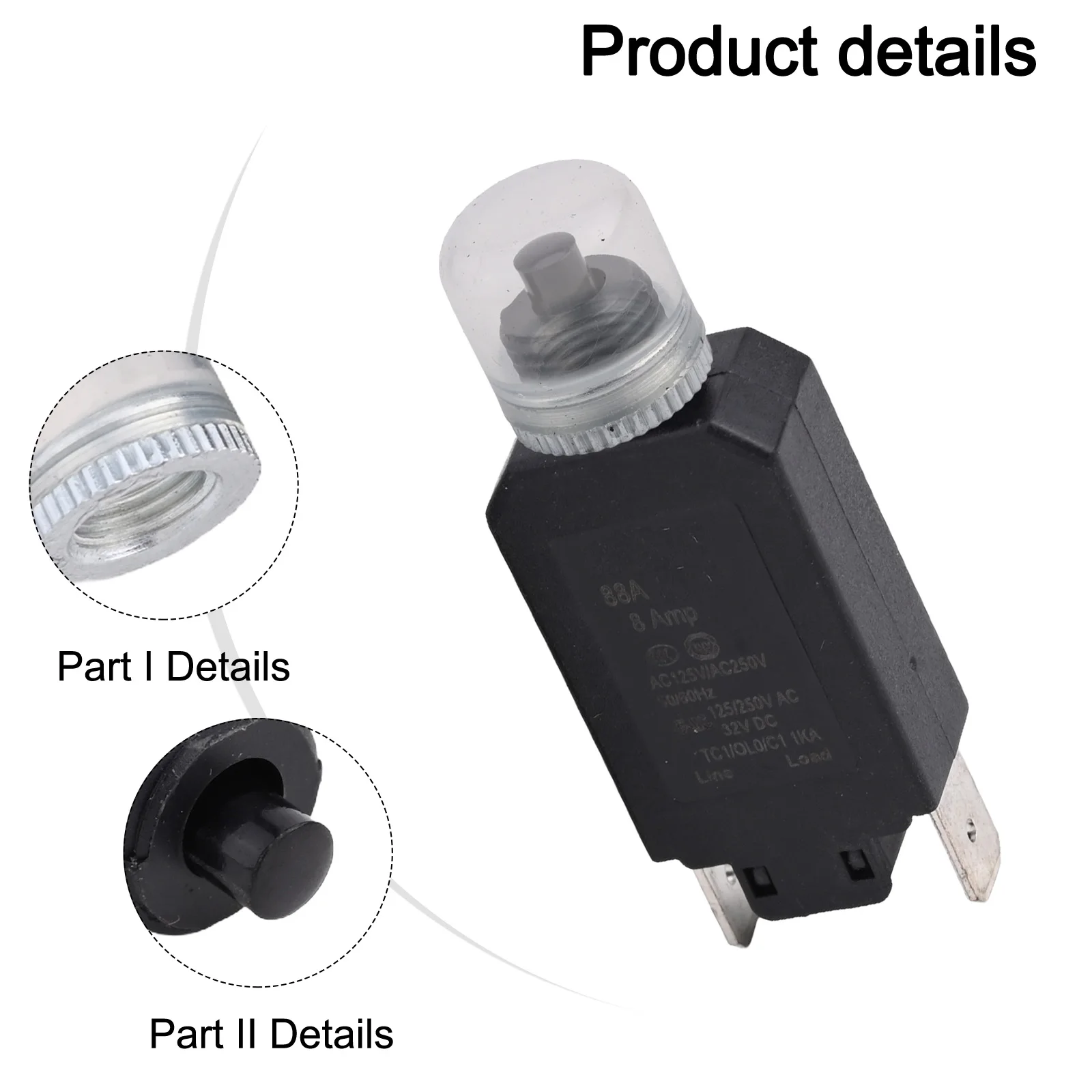 

Thermal Protection Switch for Motors 2pcs Overload and Short Circuit Protection Devices Reliable Electrical Safety