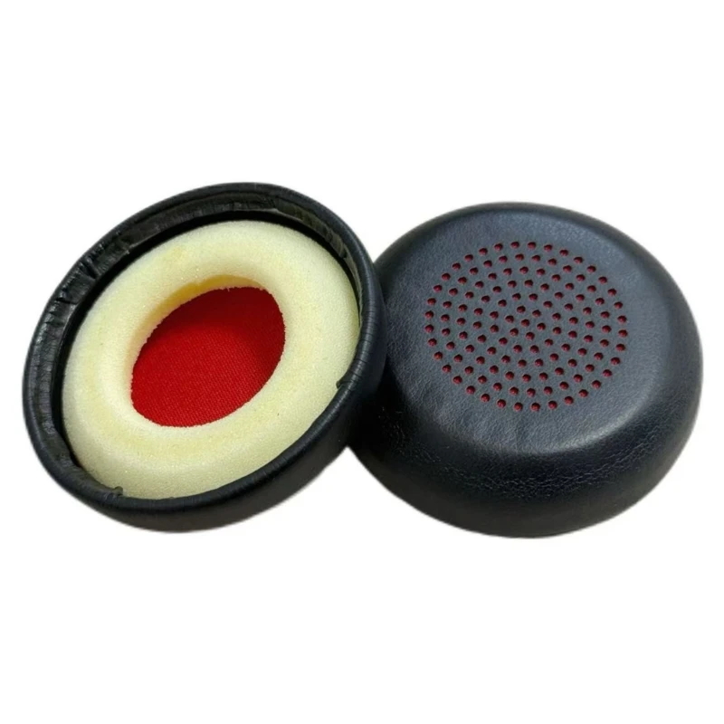 Q6PA Office Call Ear Cover Replacement Set, 1 Pair with Soft-Fill Interior and Perforated Outer Layer, 55 x 55 mm for
