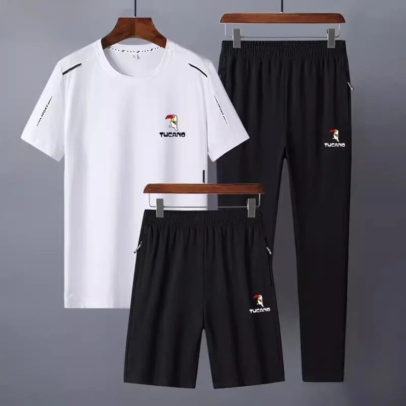 tucano-summer-casual-sportswear-set-men's-thin-ort-sve-t-irt-and-orts-running-fitn-tee-piece-suit-pure-cotton-c