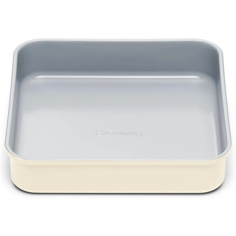 9” Square Pan - Non-Stick Ceramic Coating - Free From Forever Chemicals - Cake Pan Perfect for Brownies, Lemon Bars