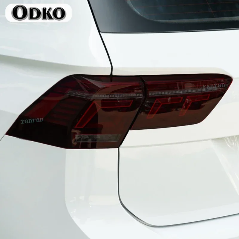 Car Headlight Tint Smoked Black Protective Film TPU Stickers For Tiguan Facelift 2020-Present Accessories Anti-Scratch Repair