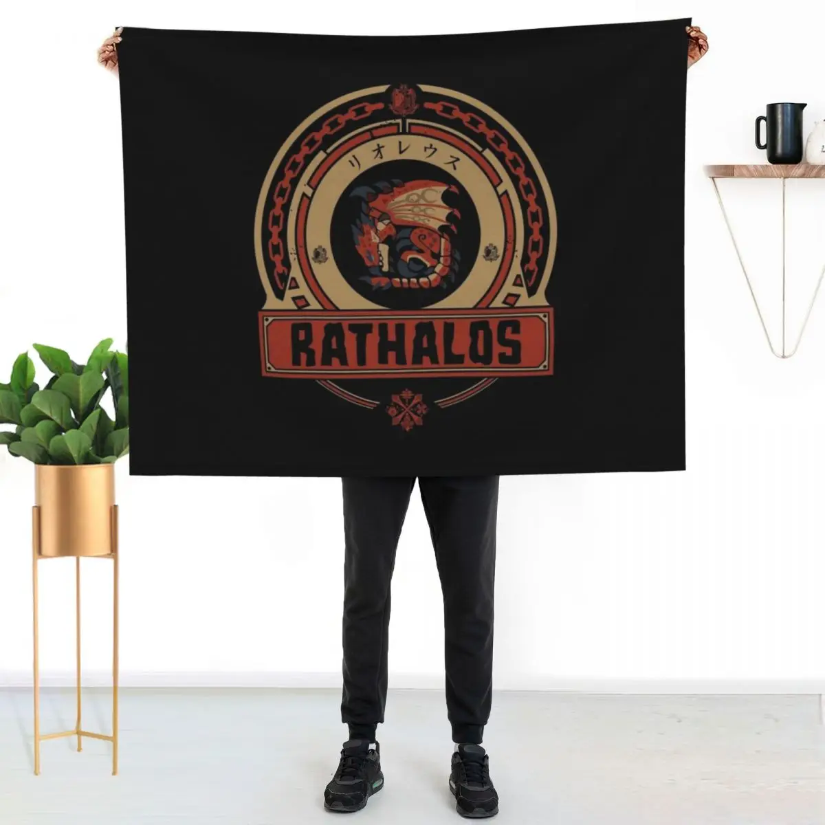 RATHALOS - ORIGINAL EDITION Throw Blanket couch cozy soft plush fuzzy picnic outdoor blanket