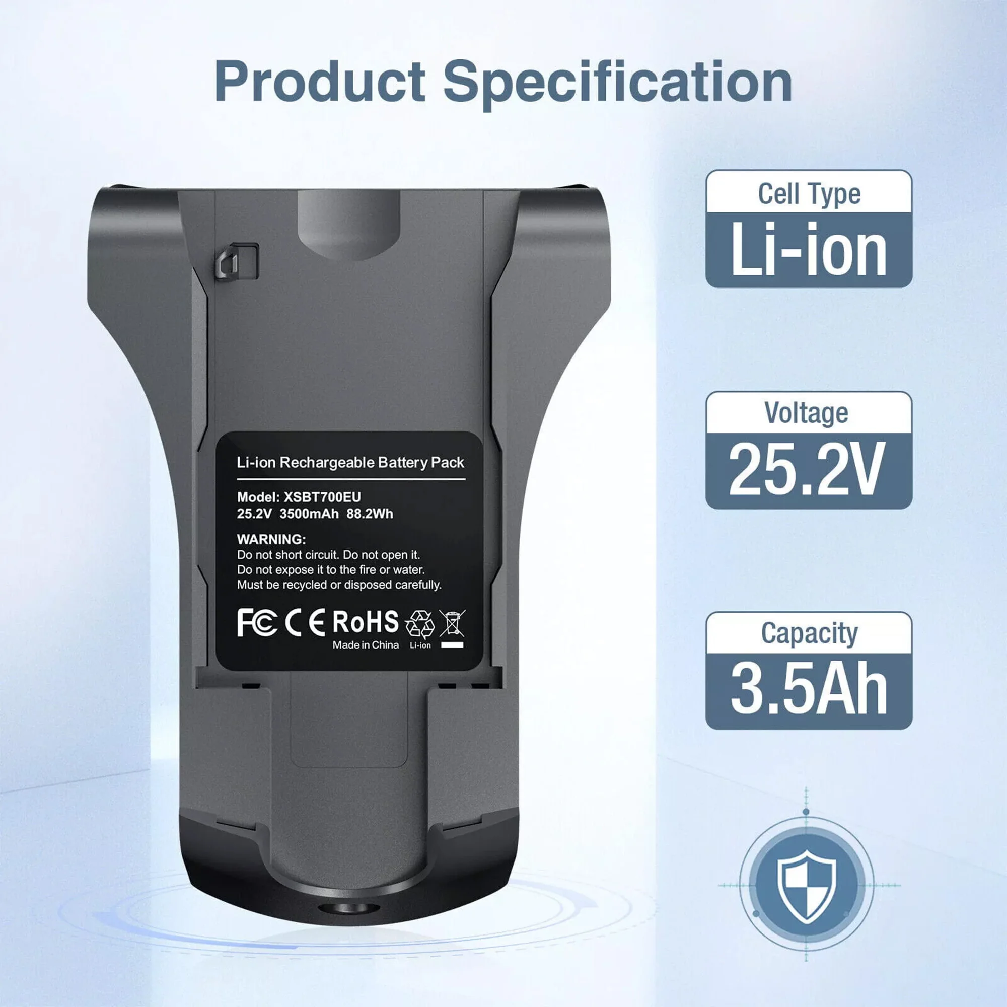 サメ X3 XSBT750 XSBT700 XSBT700EU 3500mAh 25.2V バッテリーパックサメ IZ462H IZ462HNP IZ482H バーテックス