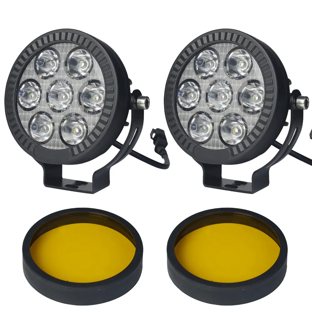 4.5" LED Work Light Spotlight Fog Lights Driving Lamp For BMW R1200 GS R1250GS 1250LC ADV k1600B F850GS F 750GS F800GS Headlight image 3