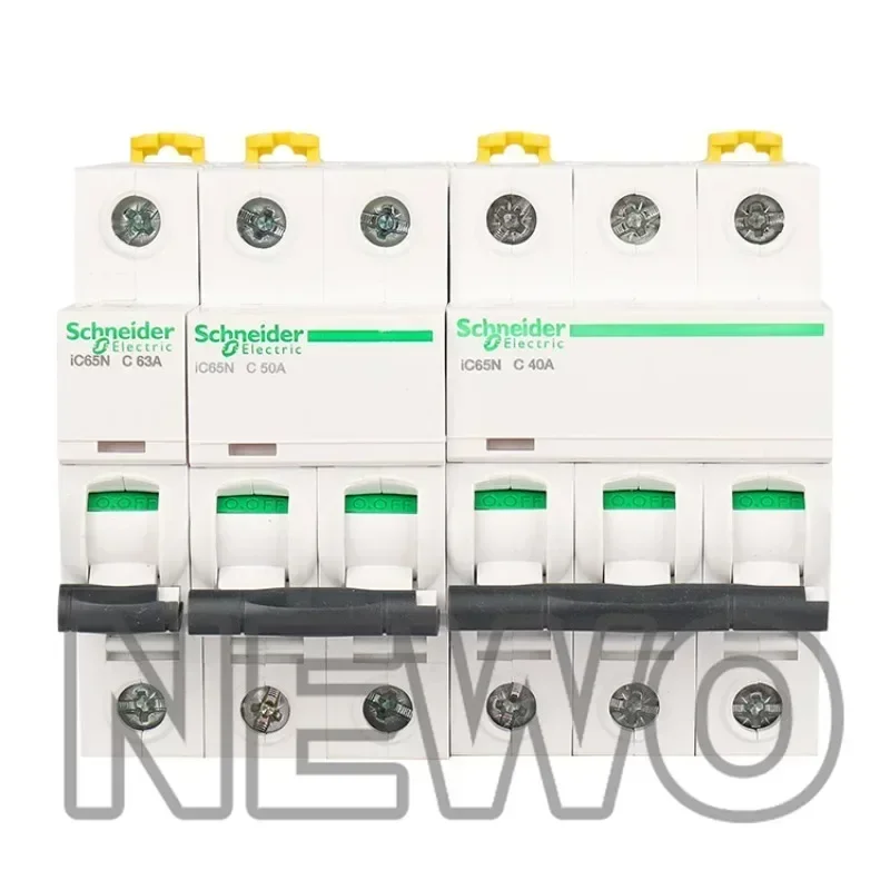 Original Schneider Electric IC65N 1P 2P 3P 4P 1A 2A 3A 4A 6A 10A 16A 20A 25A 32A 40A 50A 63A  Type C Miniature Circuit Breaker