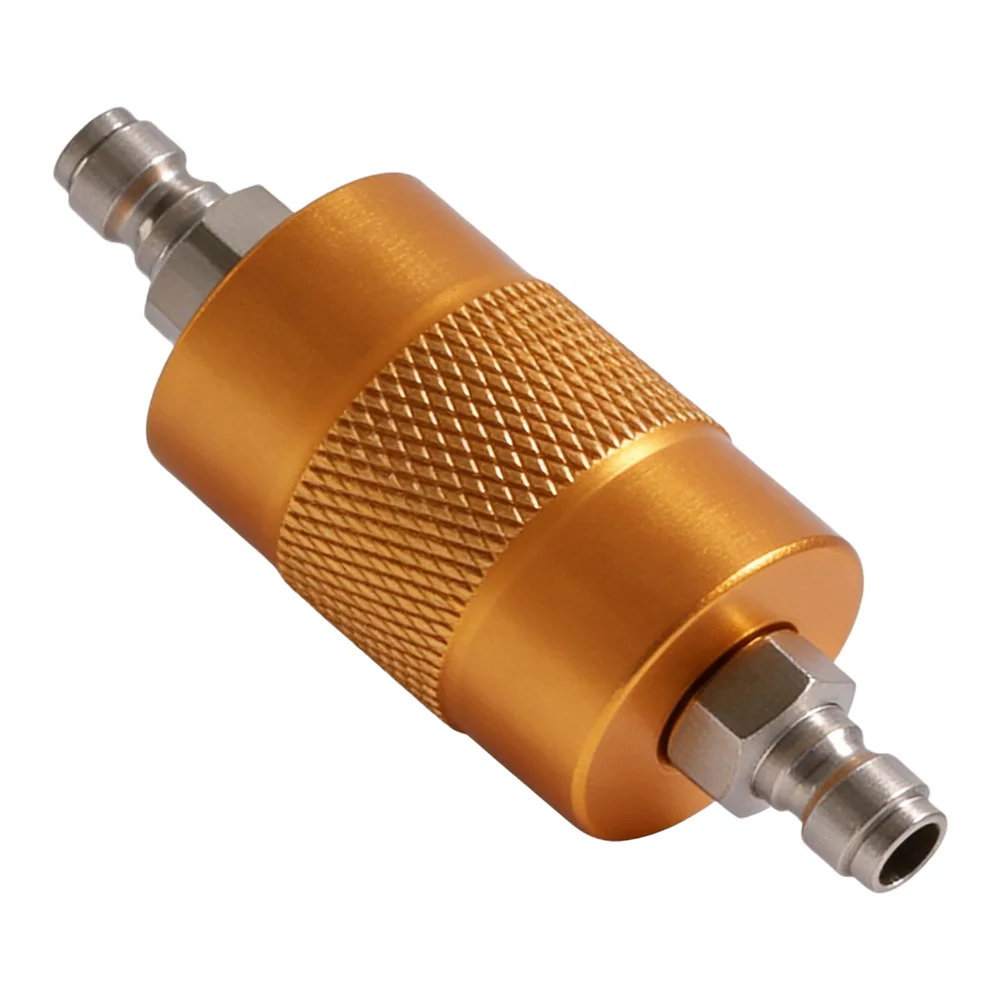 G5/8 14 Thread Aluminum DIN Adapter with Integrated Filter and 8 mm Quick Disconnect for 300 Bar Scuba Tank Filling Operations