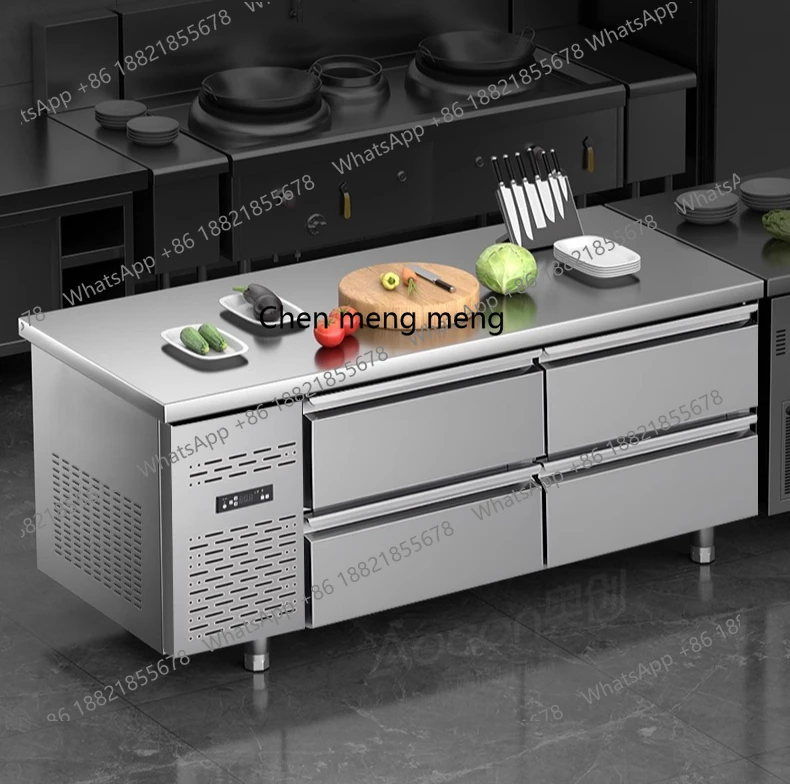 

Drawer type refrigerated and frozen commercial refrigerator air-cooled workbench fresh-keeping horizontal refrigerator