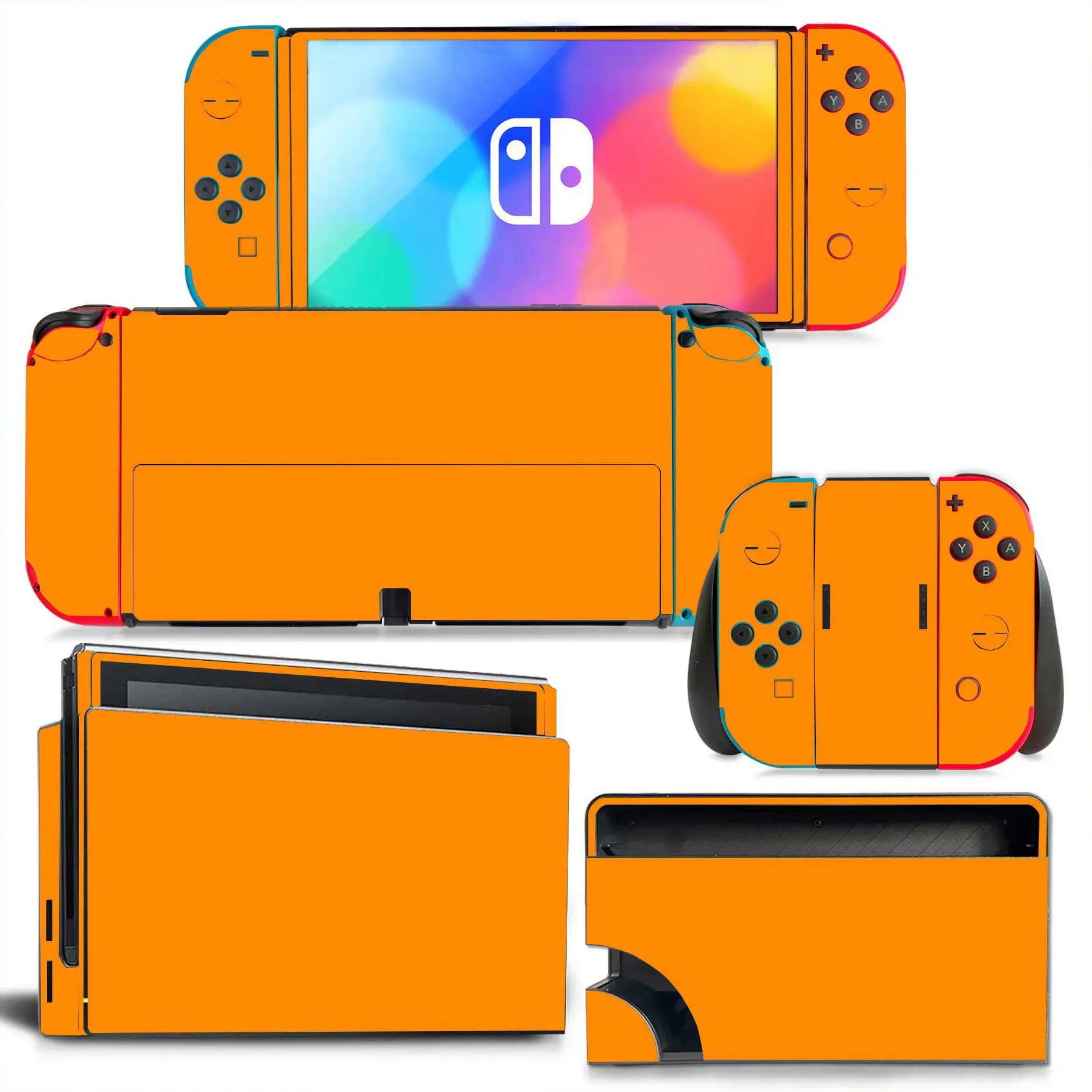 Spiel Bunte Aufkleber für Haut Nintendo Schalter Oled Konsole Joystick Nahen Aufkleber für Nintendo Schalter oled Zubehör