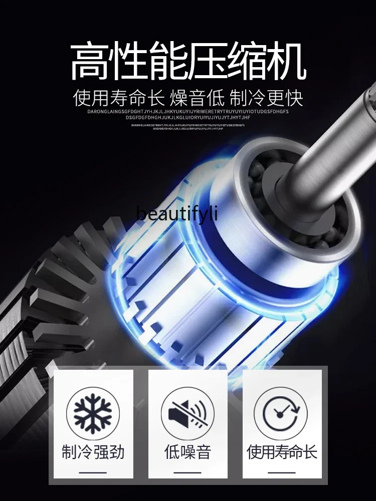 A61 Freezer Commercial Freeze Storage Dual Temperature Kitchen Freezer Vertical Fresh Cabinet