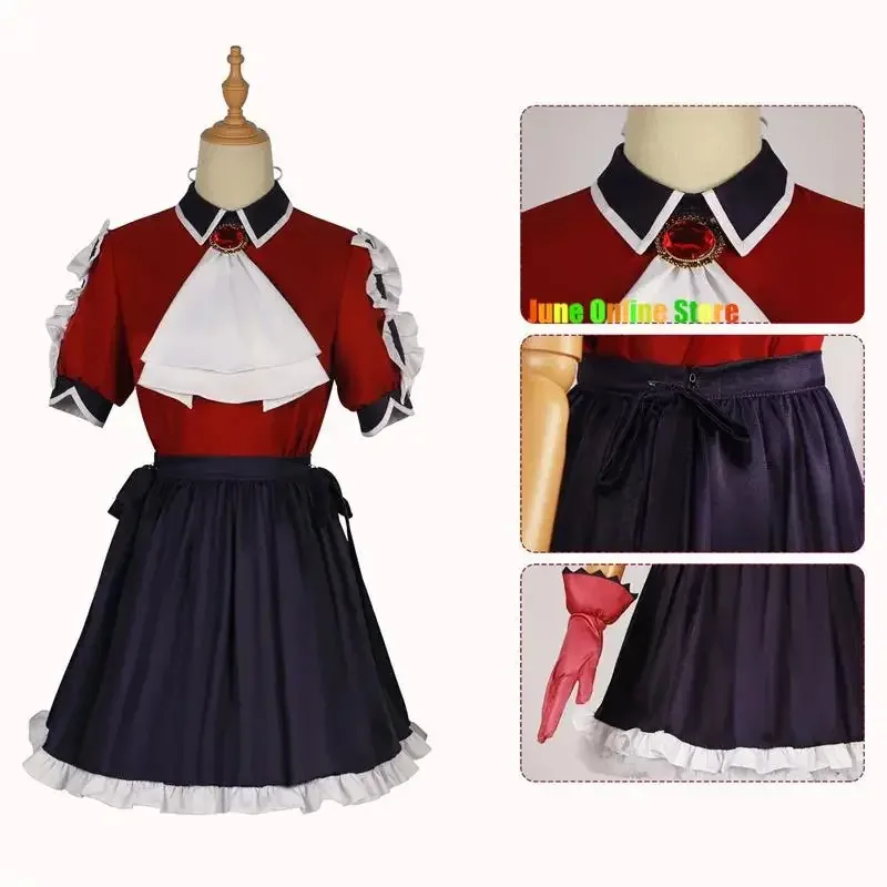 XT8Oshi no Ko Arima Kana Hoshino Ruby Mem-Cho أزياء الغناء التأثيرية للفتيات والنساء البالغات كرنفال الهالوين Disguise@XT6!