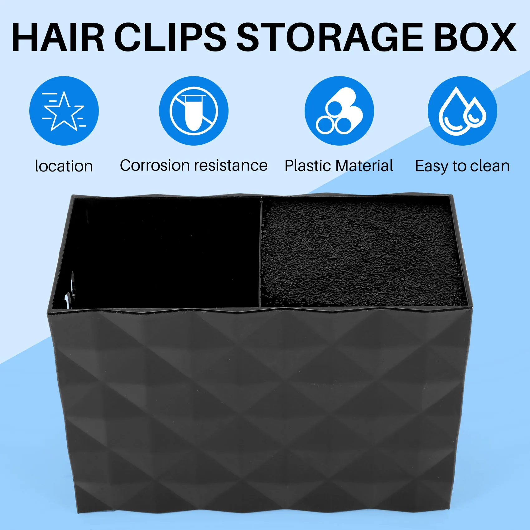 A44U Professional Salon Shear Holder For Stylist Scissors Rack Holder Case Hair Clips Storage Box Hairdressing Combs Organizer