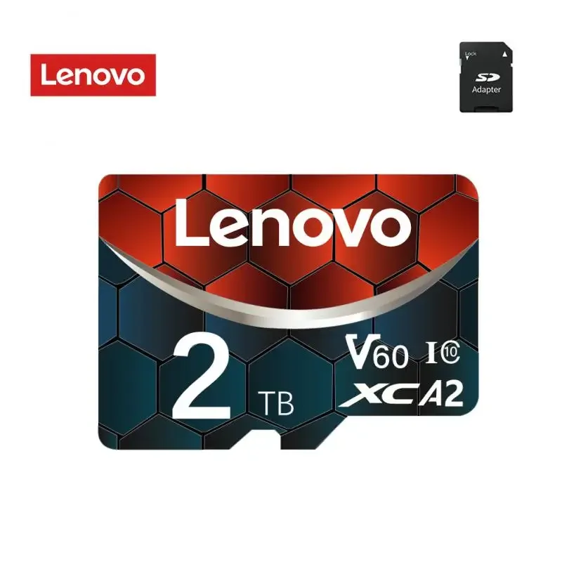 Lenovo Memory Card 2TB High Speed ​​1TB Micro TF SD Card V60 U3 TF Card 512GB SD Card Suitable for cars, game consoles, computer