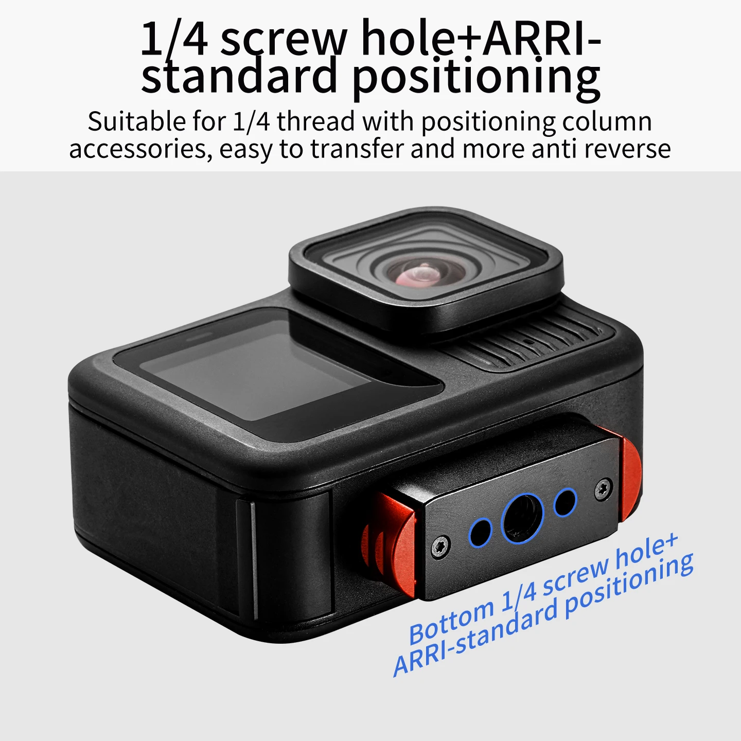 Neue Dual Lock Magnetische Quick Release Basis Action Kamera Stativ Halter 1/4 Anti Umkehr Halterung für GoPro MAX 2 für Go Pro Hero 13 – Detail 5