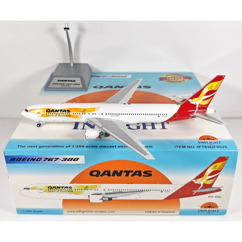 Inflight Diecast 1/200 مقياس Qantas B767-300 VH-OGL سبيكة نموذج طائرة تحصيل العنصر الزخرفية