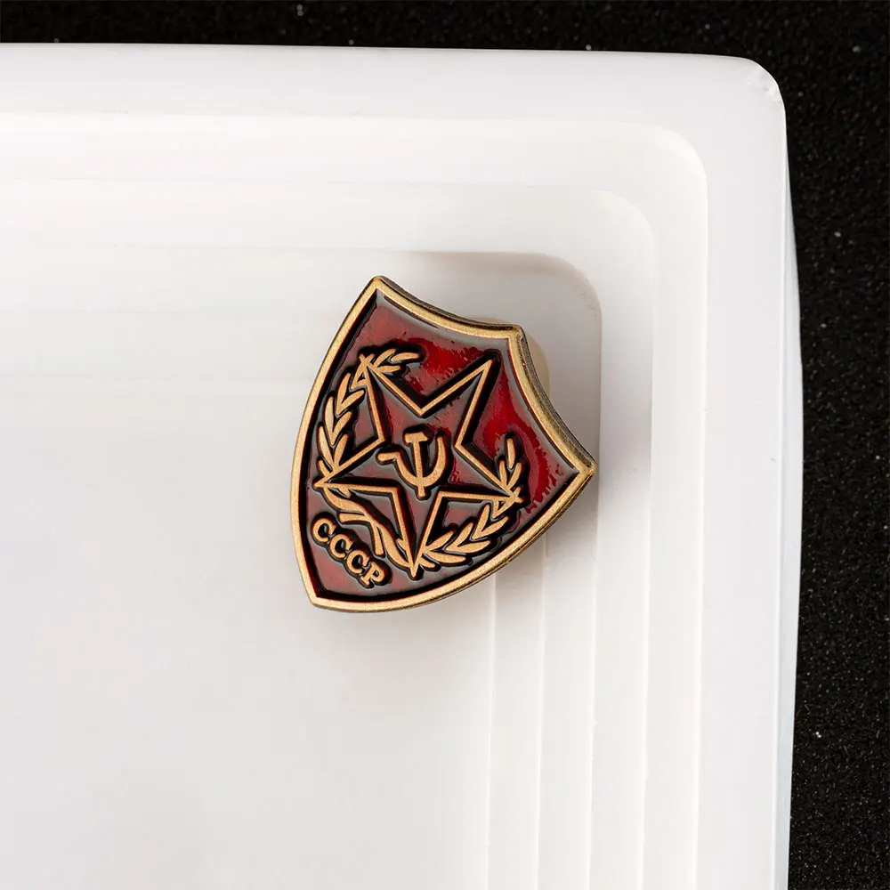 Creative Soviet Union Medal Clothing Accessories Metal Red CCCP Pin Vintage Brooch