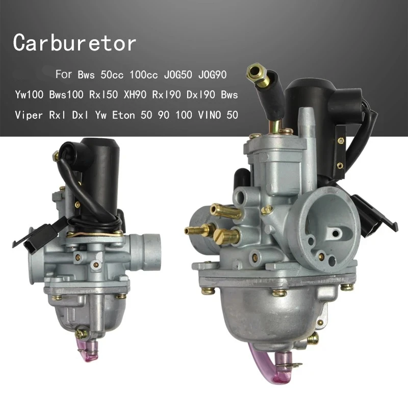 Carburador para Bws 50cc 100cc JOG50 JOG90 Yw100 Bws100 Rxl50 XH90 Rxl90 Dxl90 Bws Viper Rxl Dxl Yw Eton 50 90 100 VINO 50