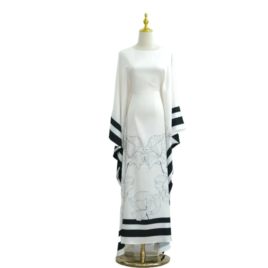 Di lusso Kebaya Musulmano Abaya Damen Dubai Lusso Caftano Abiti Africani per Le Donne Turchia Islam Caftano Marocain Robe Femme Musulman