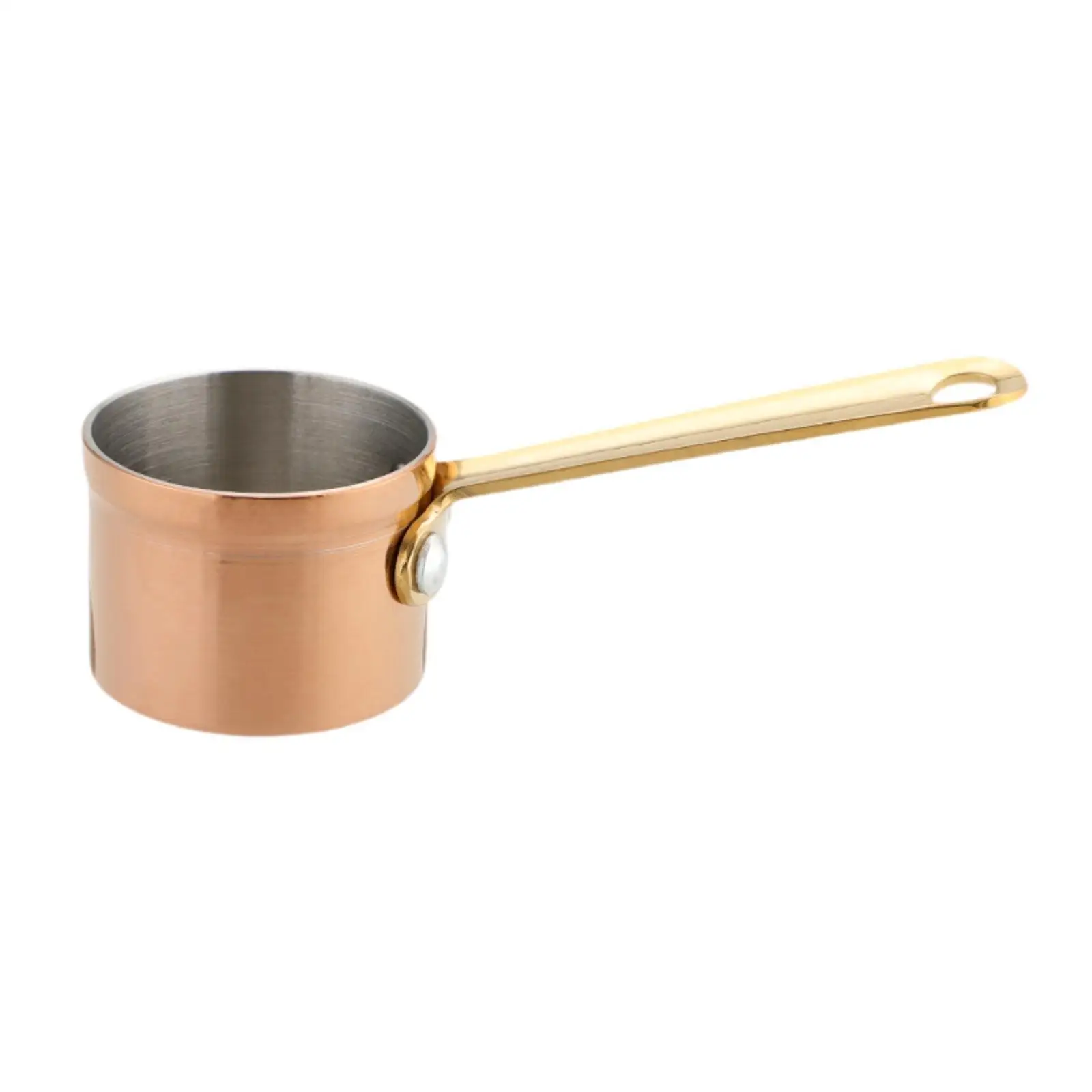 Mini Sauce Pan Stainless Steel Multipurpose Kitchen Gadgets with Long Handle Sauce Spoon Sauce Server for Cooking Serving Baking