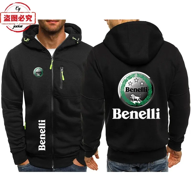 Benali Motorcycle Logo Motorcycle Jacket Racing Suit Loose Men's Top Casual Sweater Hoodie Group Suit