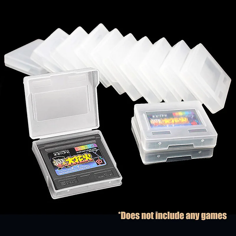 SNK Neo Geo 포켓 컬러 NGPC 플라스틱 게임 카드 Catrage 스토리지에 대한 10pcs 클리어 게임 카트리지 박스 케이스