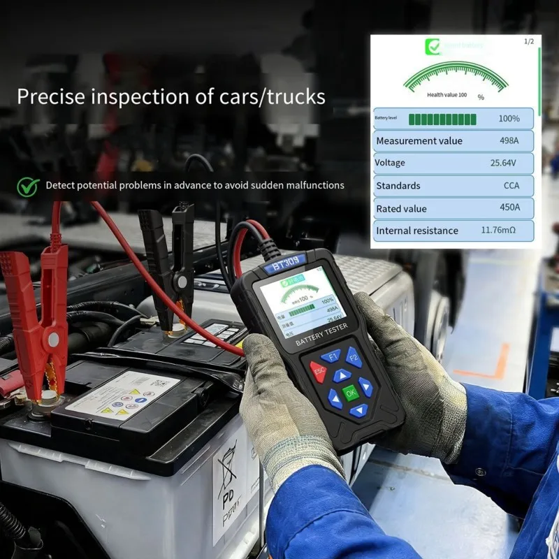 A96E-BT309 Diagnostic Tool For Automotive Batteries Car/Motorcycle Battery Health Scanner Scan Functionality