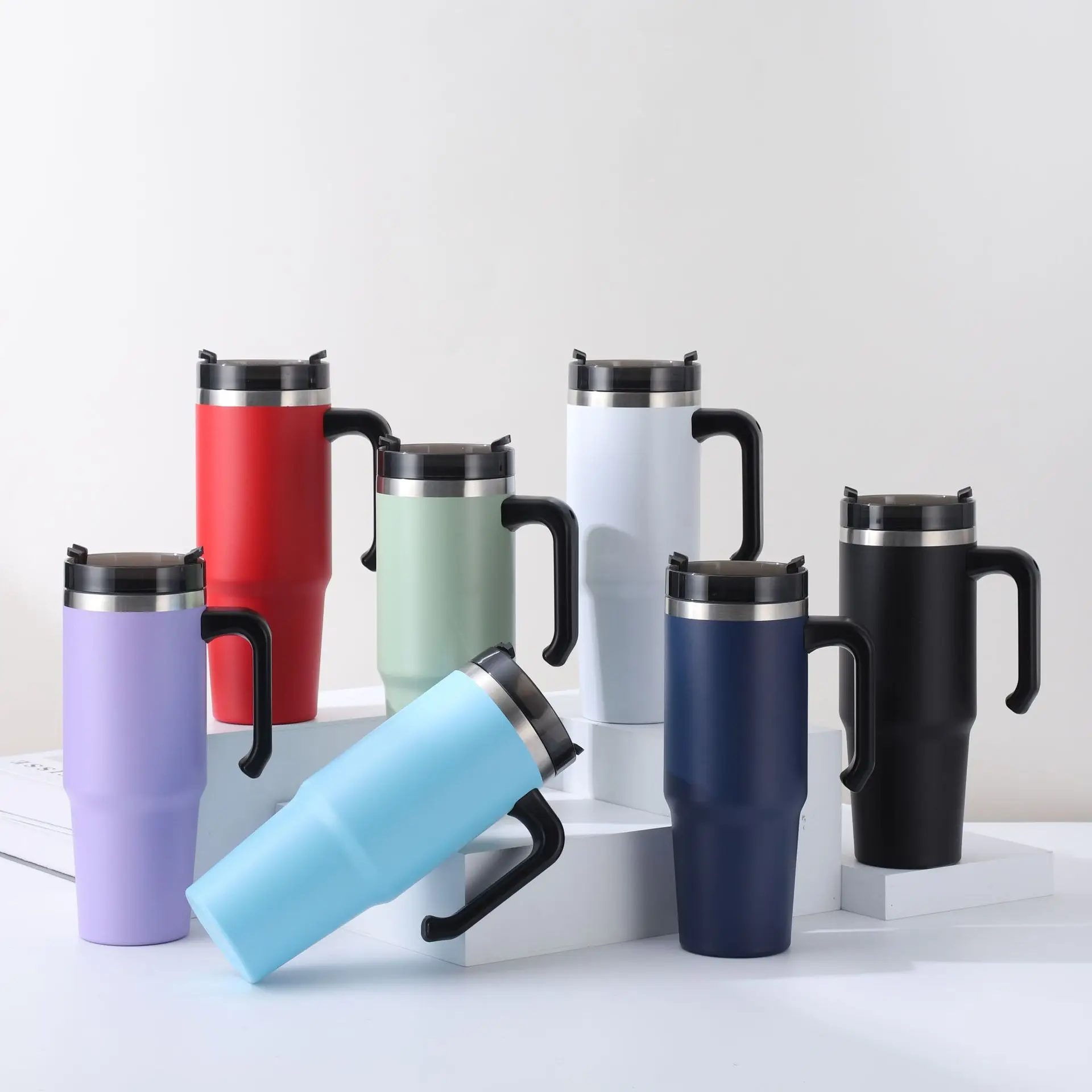 كوب Bingba ذو سعة كبيرة من الجيل 40 أونصة، كوب سيارة يحافظ على البرد، كوب بقشة من الفولاذ المقاوم للصدأ عالي القيمة #1