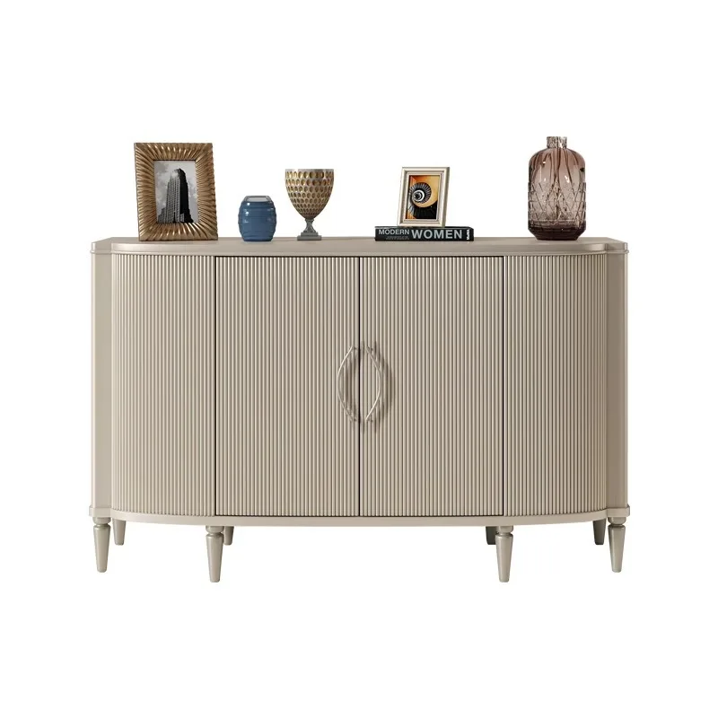 

American, light luxury, side cabinet, living room, storage, modern, simple, solid wood, decoration