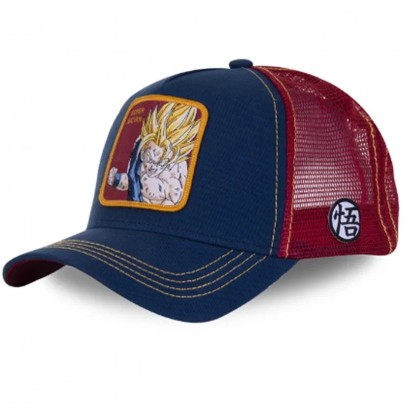 Neue Dragon Ball Son Goku Kappe Sommer Reise Schirmmütze männer Stickerei Hip-Hop Cap Stil Sonnenblende Einstellbare Trucker mesh Cap