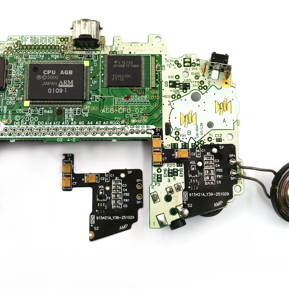 Black Volume Amplifier Audio Cable Replacement Volume Audio Functional Cable Digital Volume Board For Game Boy Advance