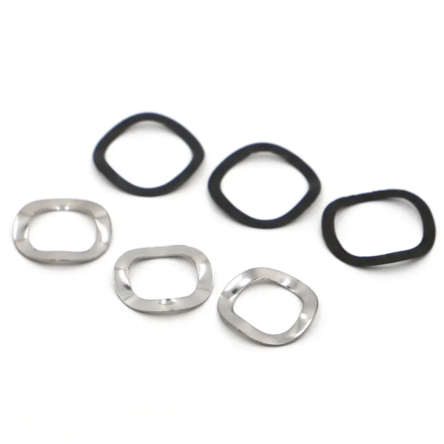 304 Stainless Steel Wave Washers Black 65MN Steel Wave Spring Washer M3 M4 M5 M6 M8 M10 M12 M14 M16 M19 M21 M24 M27 M34