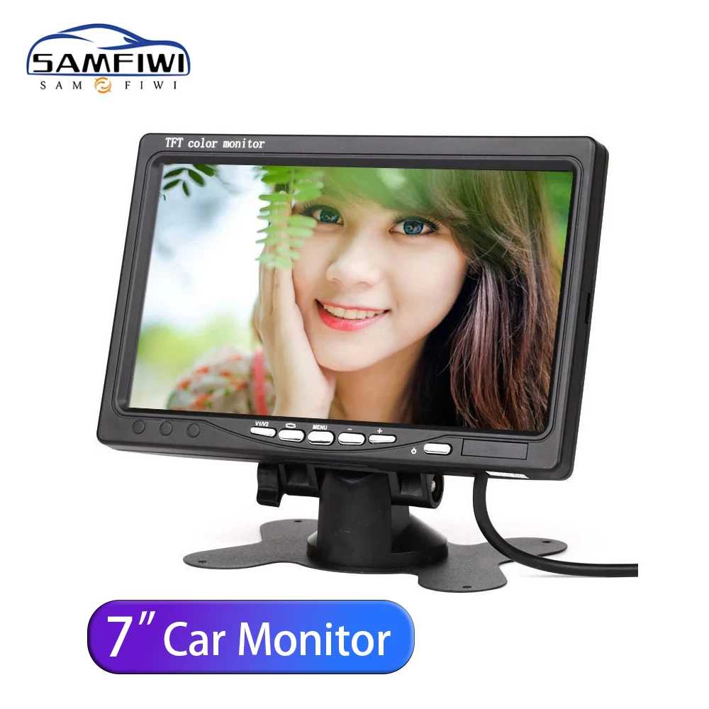 7 Inch Car AHD Monitor Screen with 2 Way Video Input 7