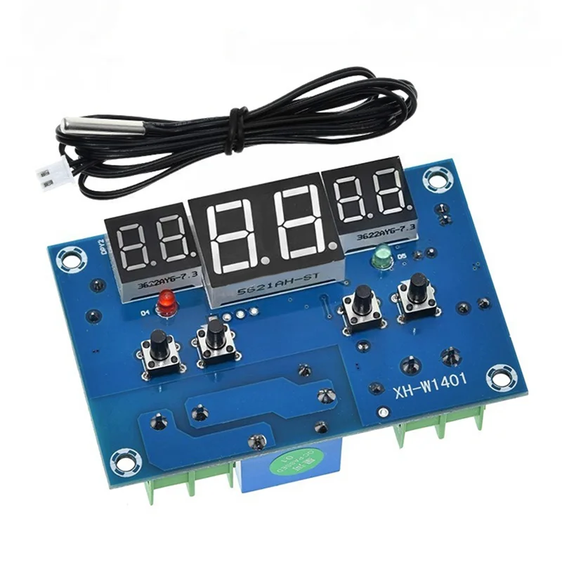 AT82-W1401 Digital Thermostat With Sensor Waterproof Probe For Circuit Control LED Display Temperature Controller