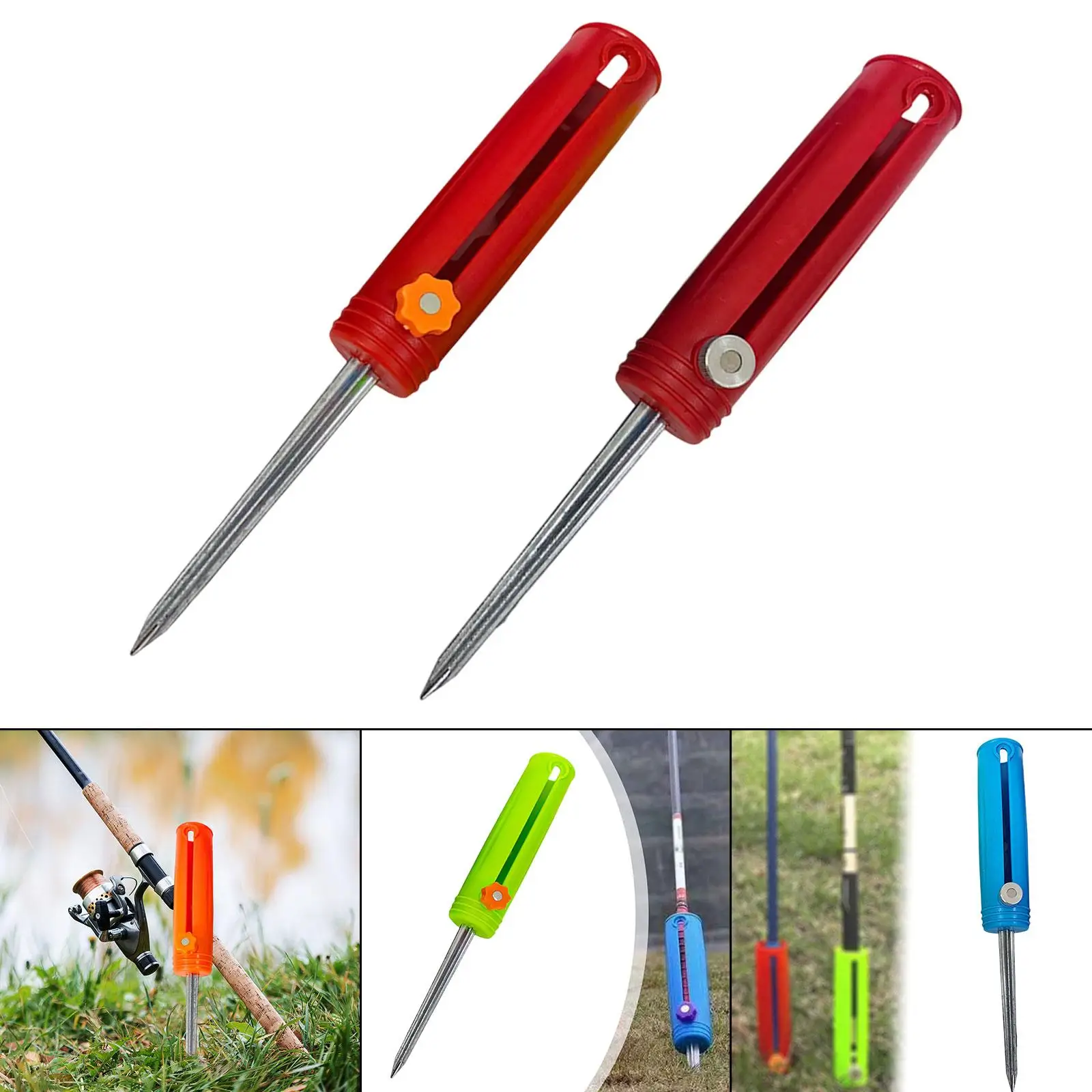 Fishing Pole Holder Ground Insert Casting Easy Use Portable Supplies Lightweight Fishing Rod Holder Support Stand Sea Rod Rack