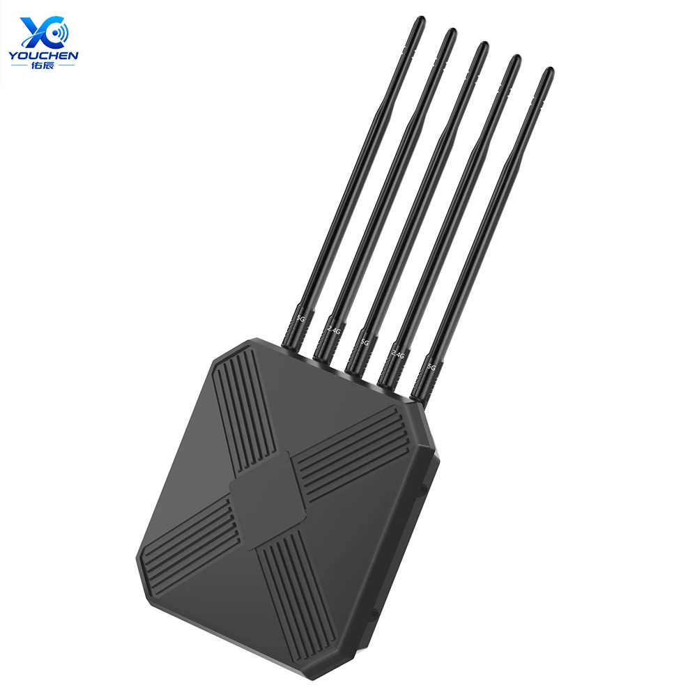 High Gain AX3000 Outdoor WiFi 6 Extender,Outdoor Access Point Long Range 3000mbps Dual Band WiFi,IP67/PoE/5 Antennas for Events
