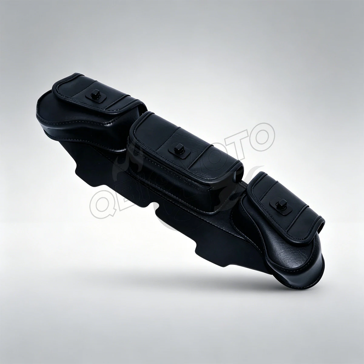 Motorcycle 3-Slot PU Saddlebags Parts For Harley Electra Touring Glide FLHT FLHX 1996-2013Windshield Batwing Fairing Pouch Bag