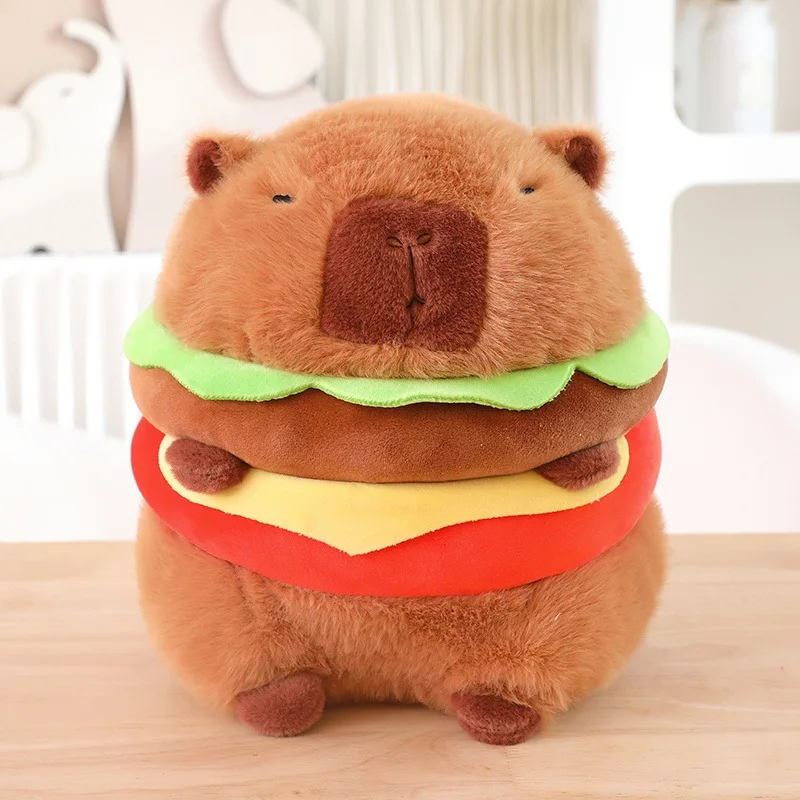 New Hamburg Kapibala Capybara Plush Doll Cute Capybara Soft Pillow Stuffed Toys