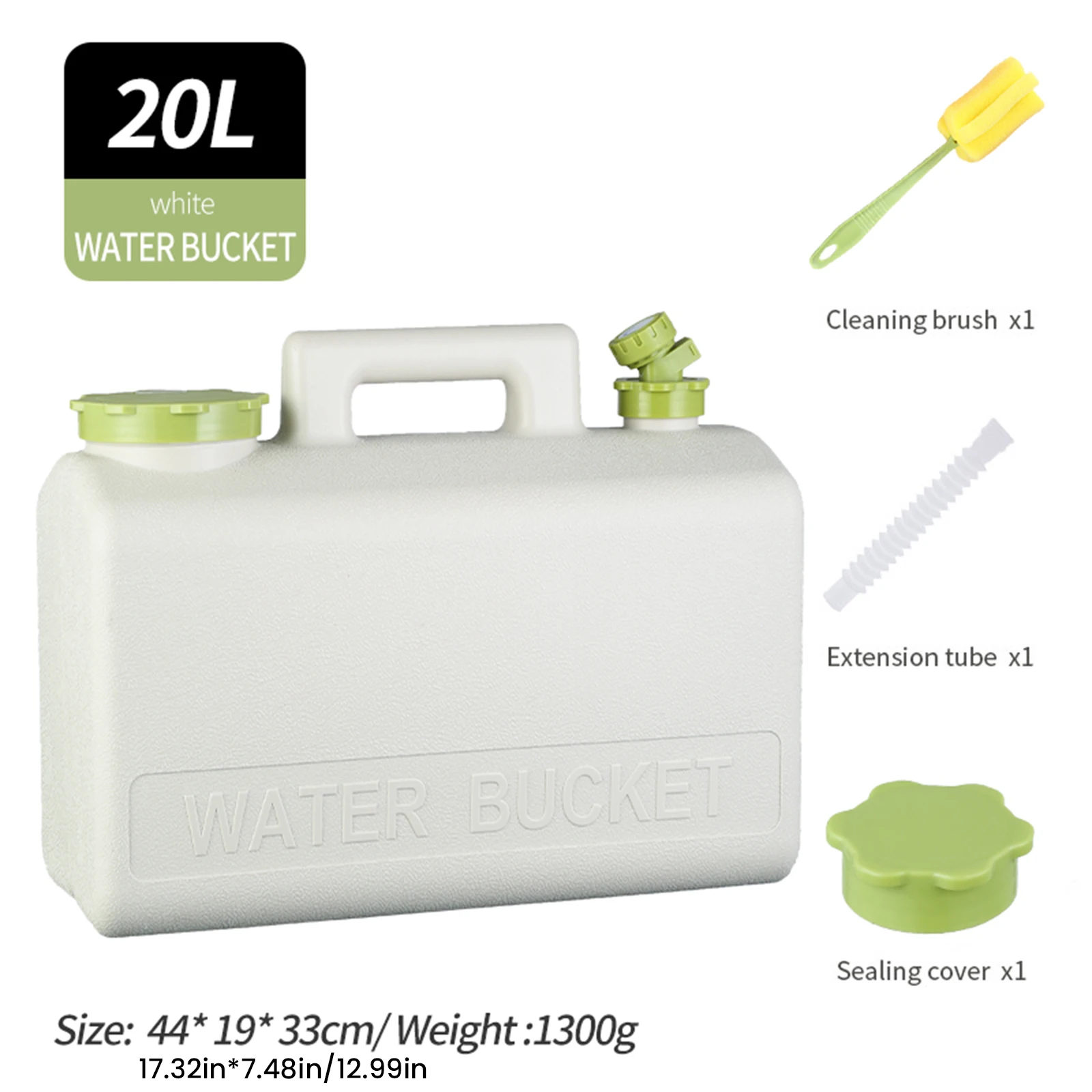 

Контейнер для хранения воды на 20 л, герметичный портативный бак для воды, ведро для питьевой воды большой емкости для автомобиля, кемпинга