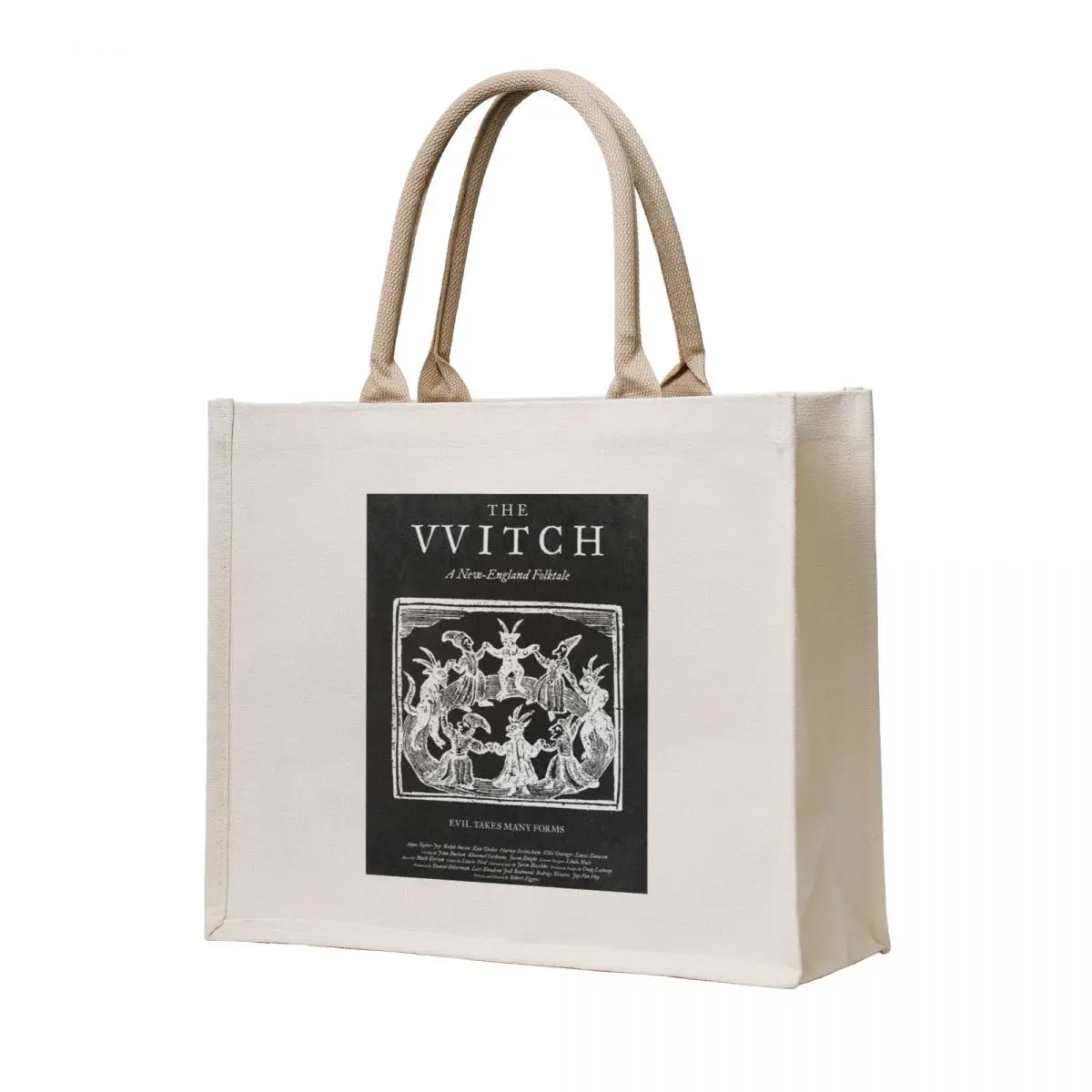 

The Witch Film Movie Poster Black Phillip Thomasin VVitch Tote Bag tote bag men Women's beach bags tote bags men